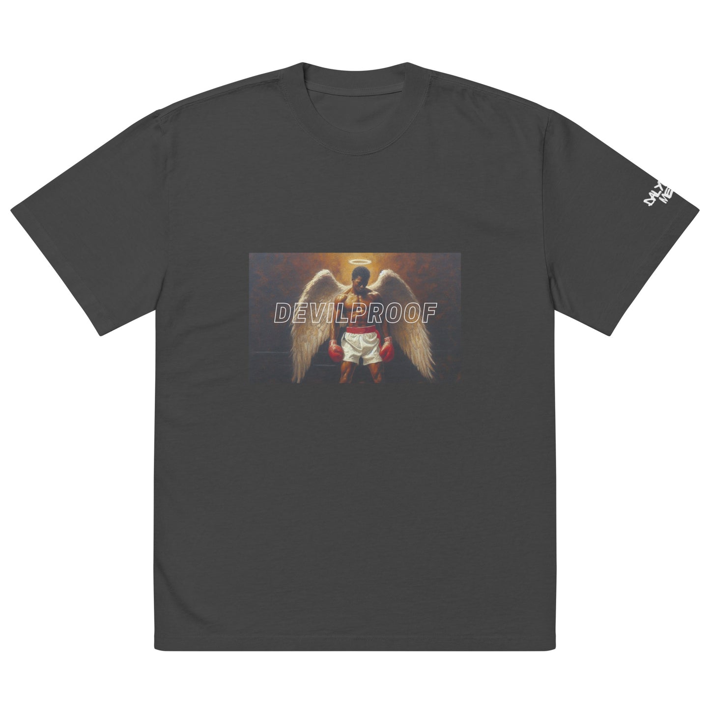 "DEVILPROOF" oversized faded t-shirt