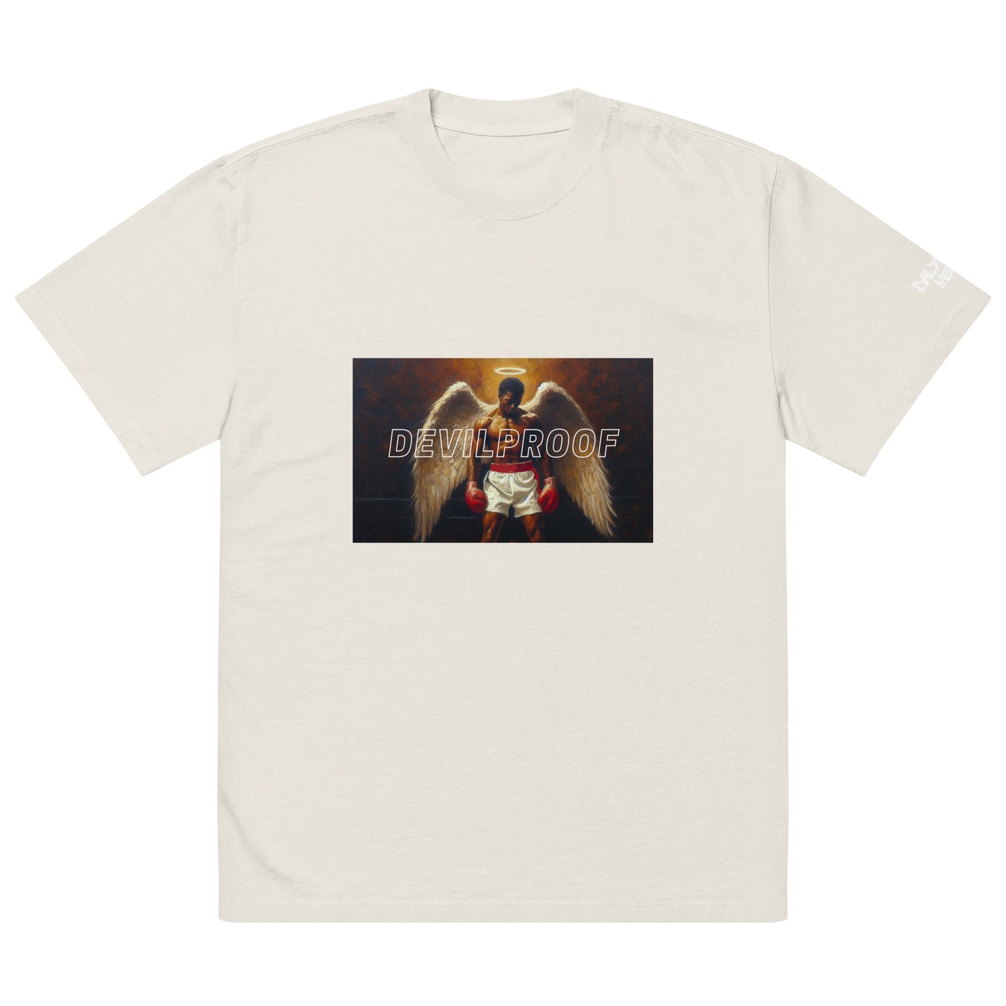 "DEVILPROOF" oversized faded t-shirt