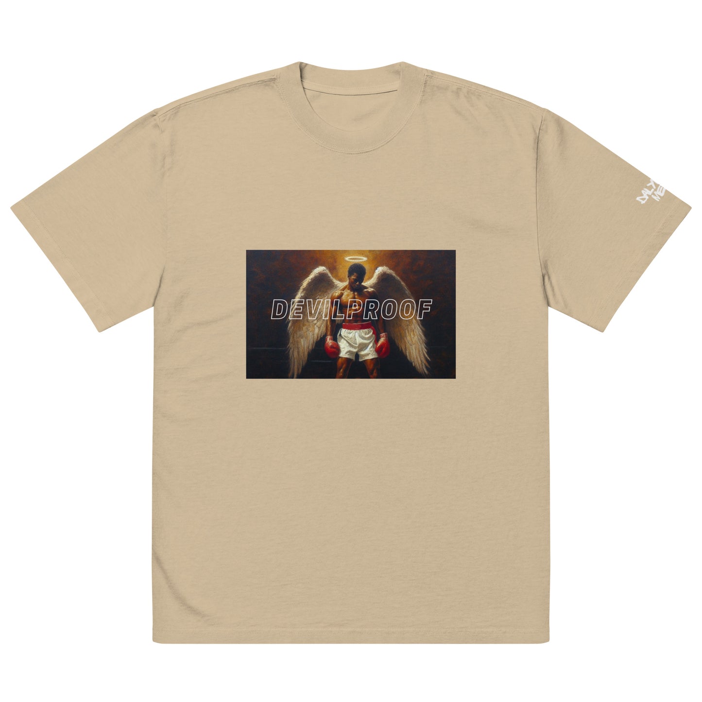 "DEVILPROOF" oversized faded t-shirt