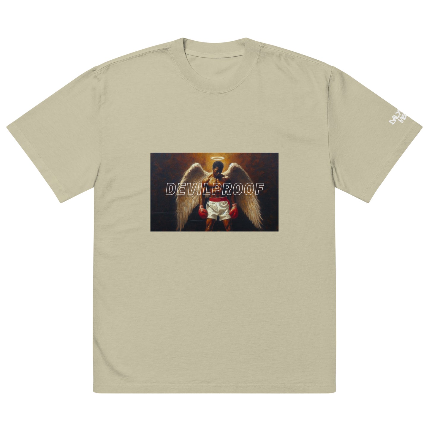 "DEVILPROOF" oversized faded t-shirt