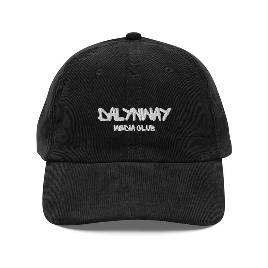 "DALYNWAY MEDIA CLUB" vintage corduroy cap